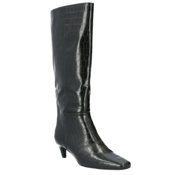 Scoop Women's Knee High Kitten Heel Boots Wide Calf Size 9W - Picture 1 of 6